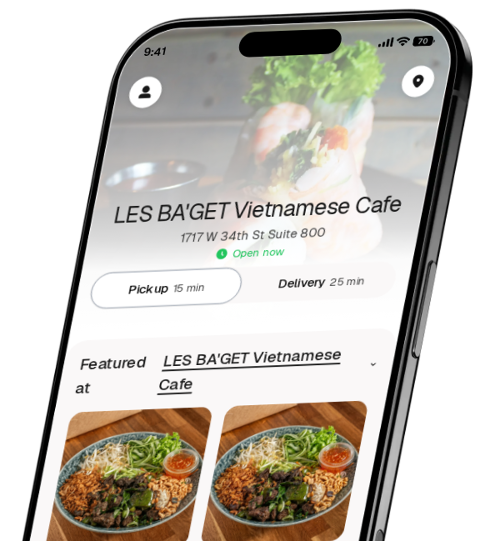 LES BA'GET Vietnamese Cafe app preview